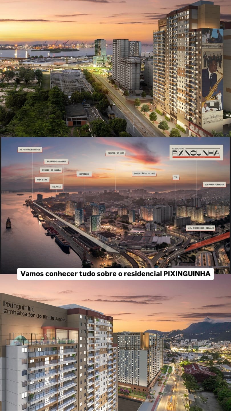 Perspectiva do Empreendimento - Residencial Pixinguinha à venda, Santo Cristo, Rio de Janeiro, RJ | Rio Lar Imóveis