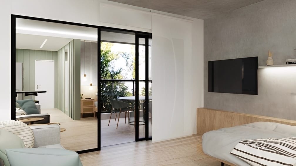 Perspectiva do Empreendimento - Barrinha Beach Studio - Lançamento Exclusivo de Studios no Recreio dos Bandeirantes, RJ | Martins Ferreira Imóveis