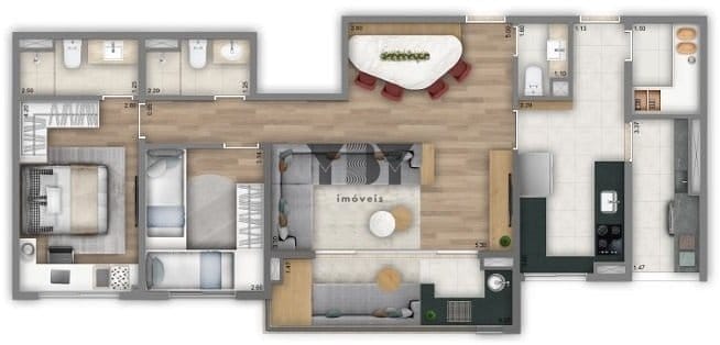 Apartamento à venda com 4 quartos, 116m² - Foto 17