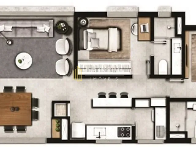 Apartamento 2 quartos e 3 banheiros, à venda, no bairro Petrópolis em Porto Alegre