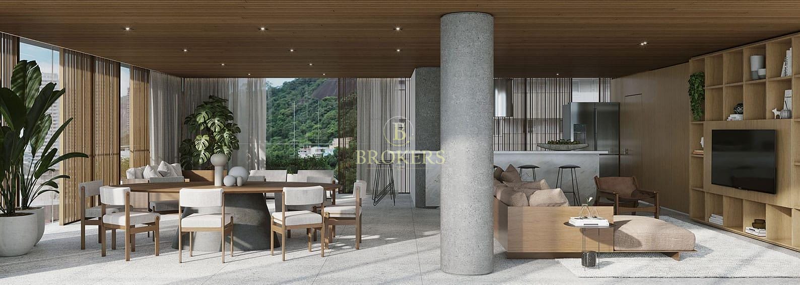 Último Unidade Apartamento Haus 34 Botafogo, Varanda com Piscina, 3 Vagas de Garagem