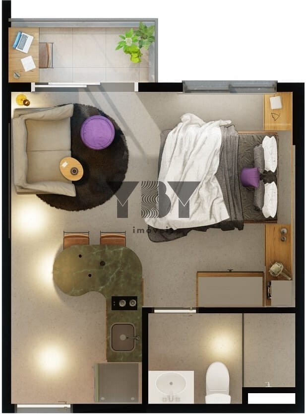 Apartamento, 1 quarto, 34 m² - Foto 33