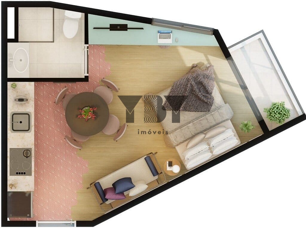 Apartamento, 1 quarto, 34 m² - Foto 34