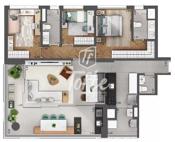 Apartamento, 3 quartos, 111 m² - Foto 28