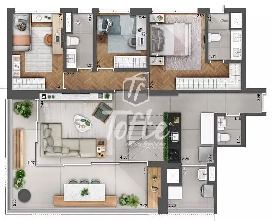Apartamento, 3 quartos, 111 m² - Foto 35