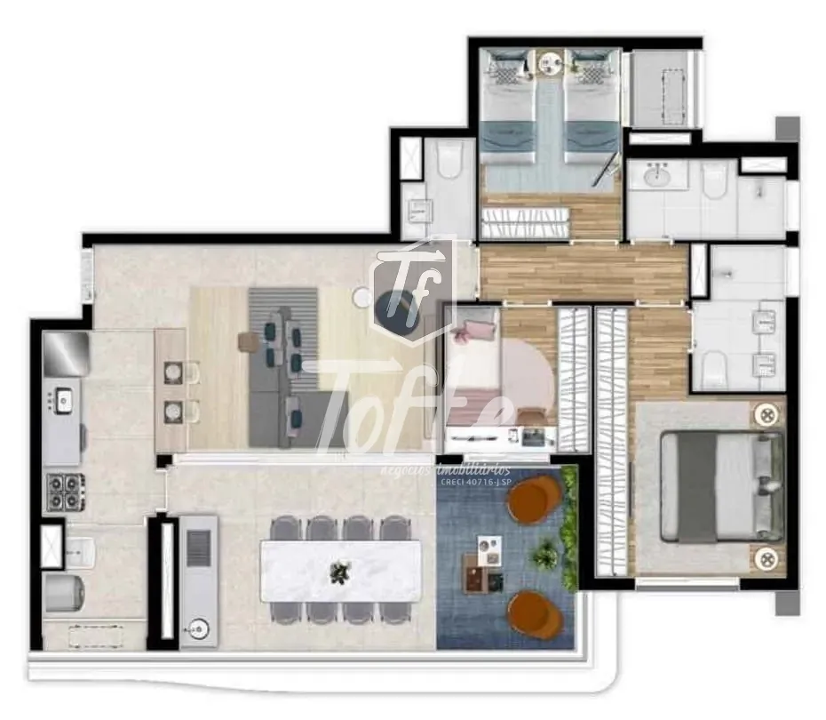 Apartamento, 3 quartos, 102 m² - Foto 22