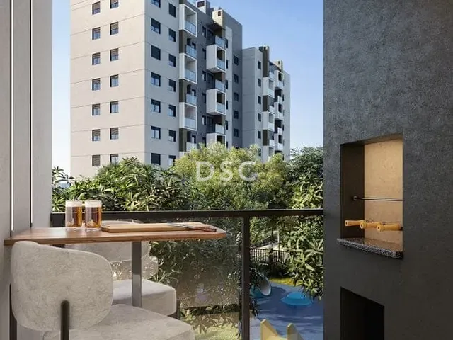 Apartamento 2 quartos e 2 banheiros, à venda, no bairro Hauer em Curitiba