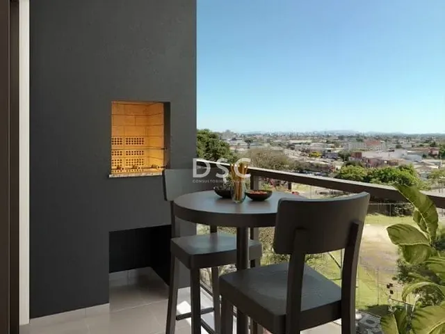 Apartamento 2 quartos e 2 banheiros, à venda, no bairro Hauer em Curitiba