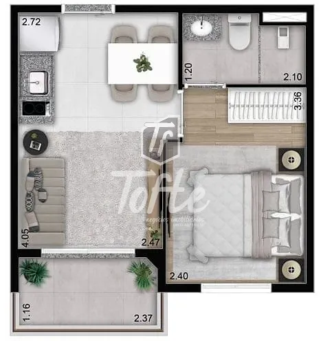 Apartamento, 2 quartos, 40 m² - Foto 18