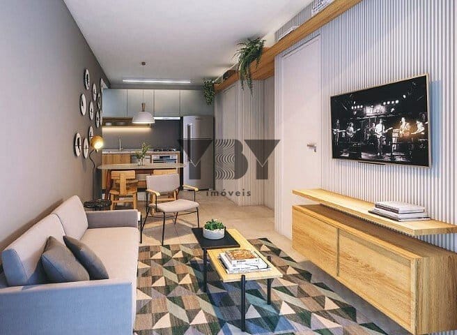 Apartamento à venda com 1 quarto, 24m² - Foto 3