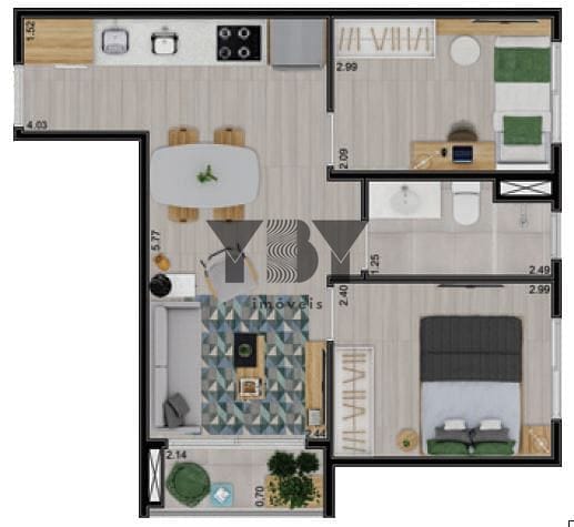 Apartamento à venda com 1 quarto, 24m² - Foto 19