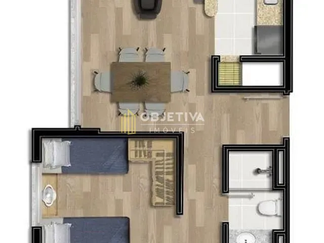 Apartamento 2 quartos e 2 banheiros, à venda, no bairro Bom Fim em Porto Alegre