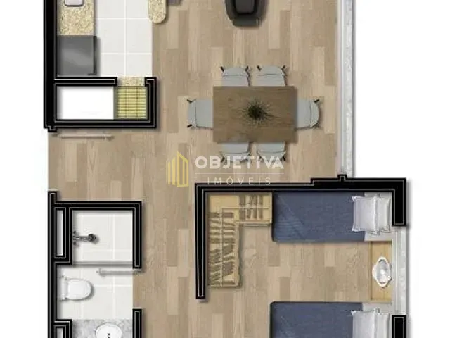 Apartamento 2 quartos e 2 banheiros, à venda, no bairro Bom Fim em Porto Alegre
