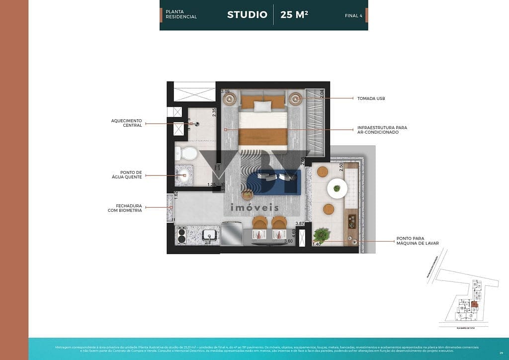 Apartamento, 1 quarto, 27 m² - Foto 22
