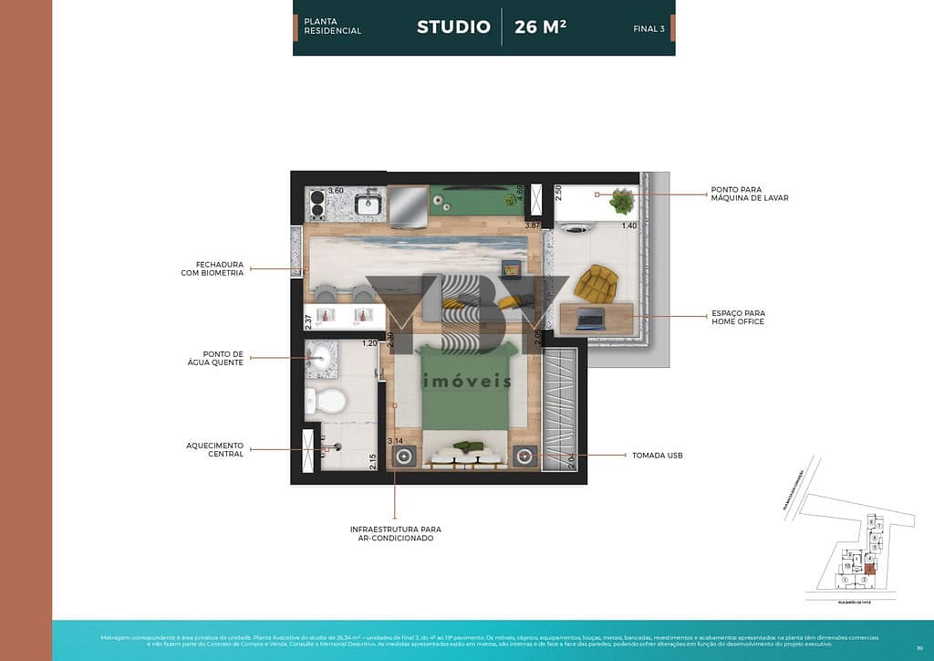 Apartamento, 1 quarto, 27 m² - Foto 23