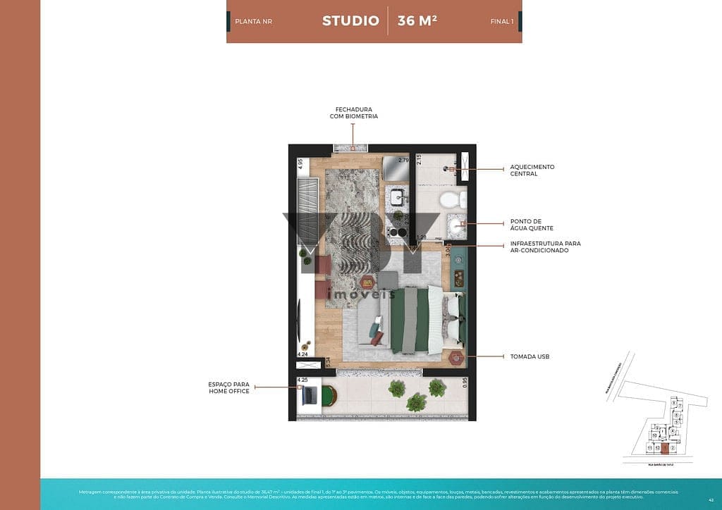 Apartamento, 1 quarto, 27 m² - Foto 29