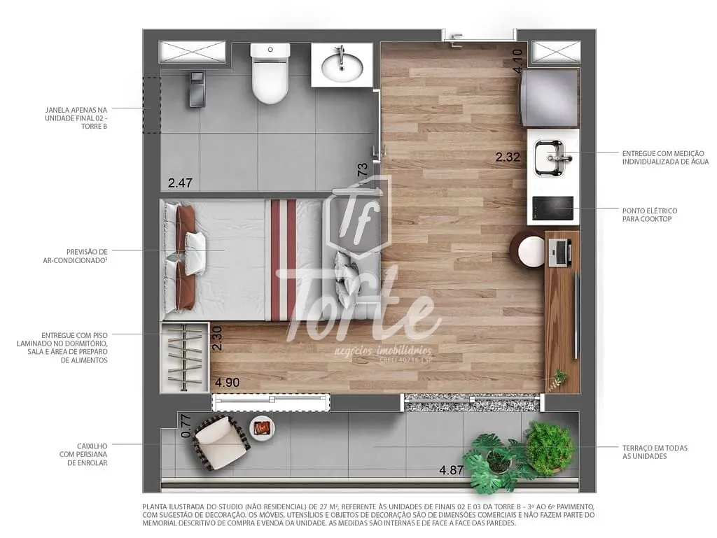 Apartamento, 1 quarto, 35 m² - Foto 10