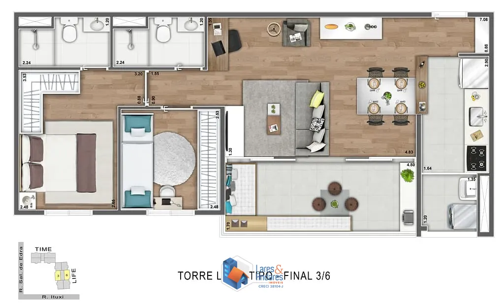 Apartamento, 2 quartos, 67 m² - Foto 22