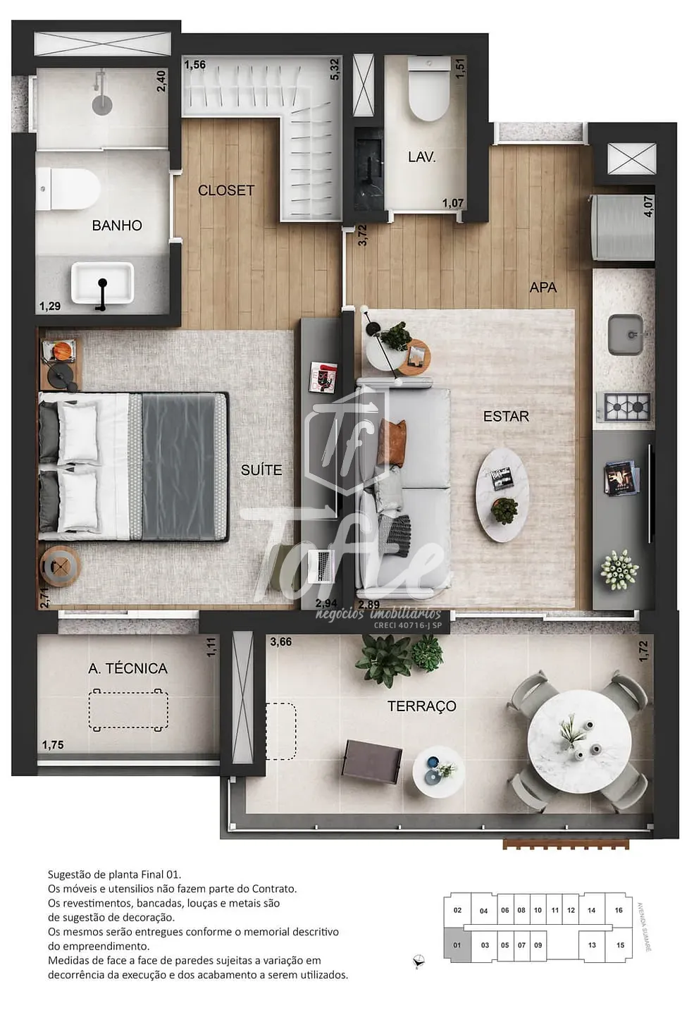 Apartamento, 1 quarto, 45 m² - Foto 26