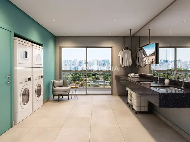 Studio 1 quarto e 1 banheiro, à venda, no bairro Brooklin Novo em São Paulo