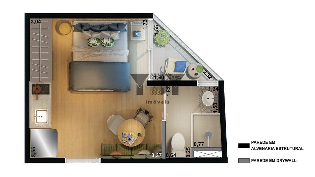 Apartamento, 1 quarto, 41 m² - Foto 15