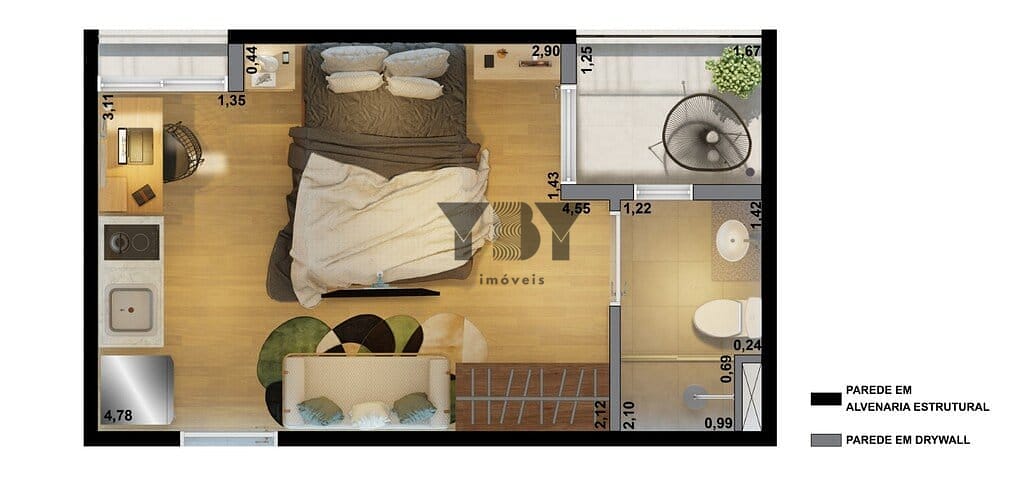 Apartamento, 1 quarto, 41 m² - Foto 19