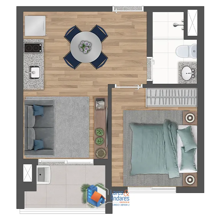 Apartamento, 1 quarto, 41 m² - Foto 30