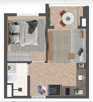 Apartamento, 1 quarto, 41 m² - Foto 31