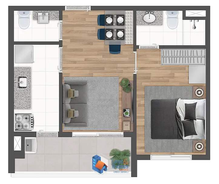Apartamento, 1 quarto, 41 m² - Foto 32