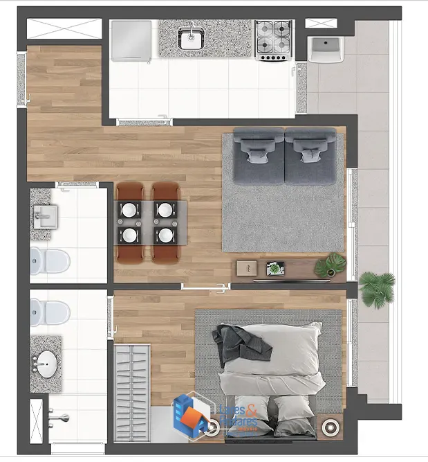 Apartamento, 1 quarto, 41 m² - Foto 33