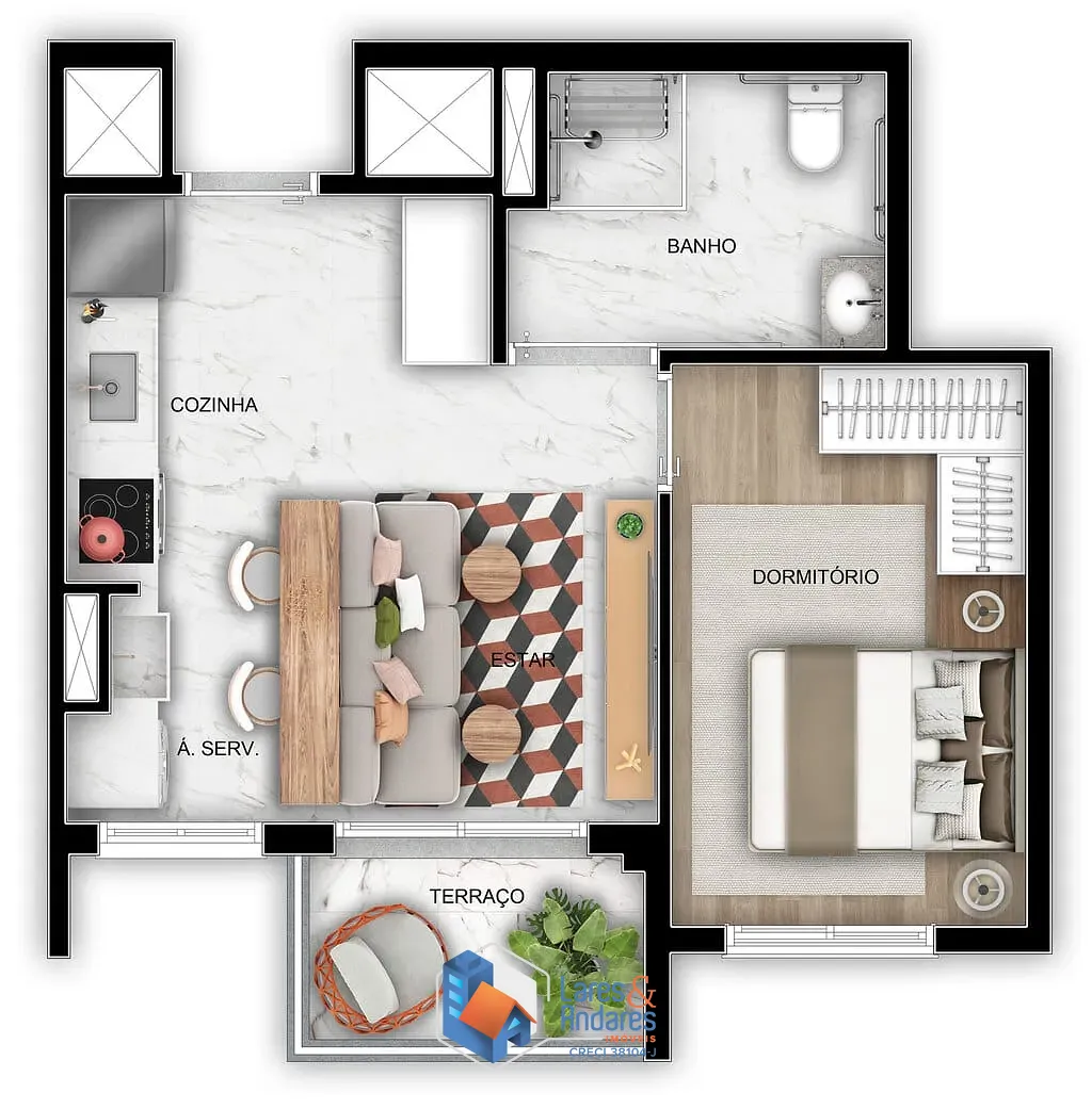 Apartamento, 2 quartos, 42 m² - Foto 30