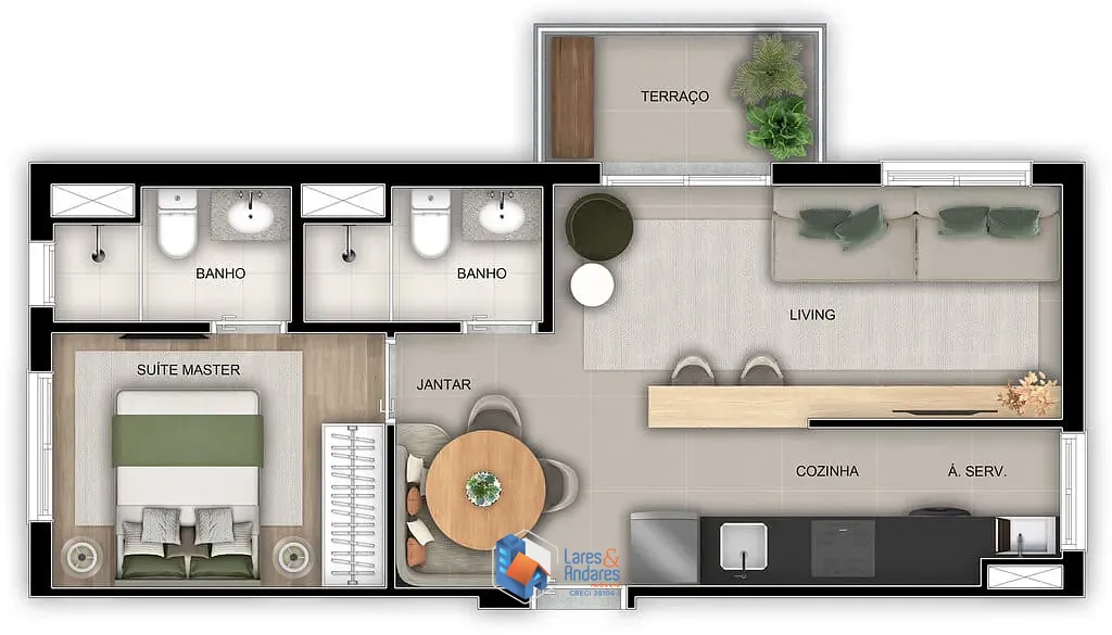 Apartamento, 2 quartos, 42 m² - Foto 35