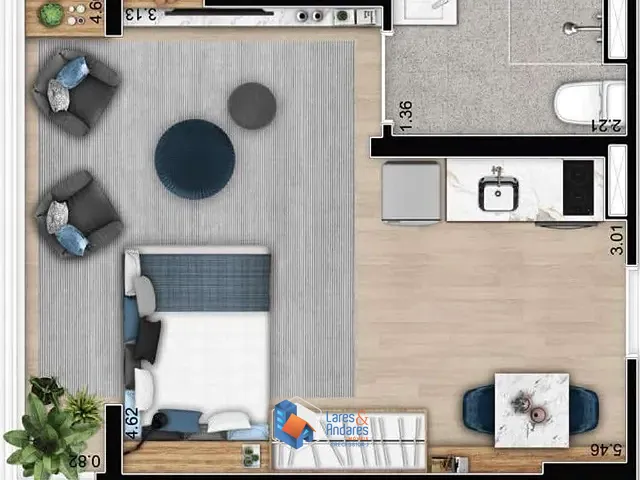 Studio 1 quarto e 1 banheiro, à venda, no bairro Butantã em São Paulo