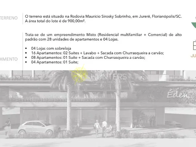 Empreendimento disponível, no bairro Jurerê em Florianópolis