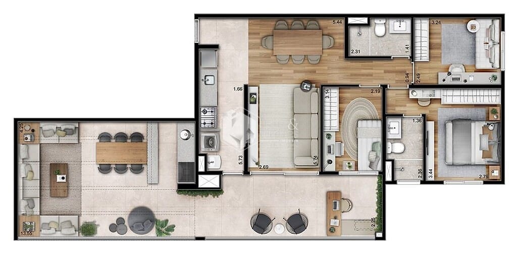 Apartamento à venda com 3 quartos, 86m² - Foto 50