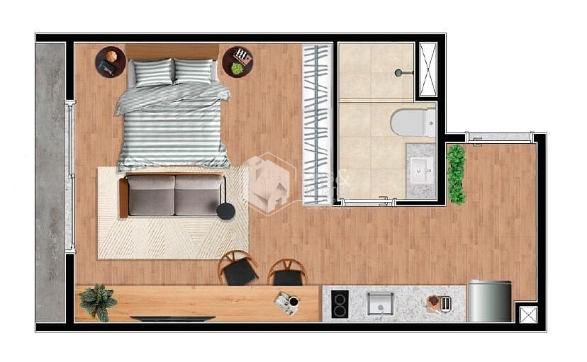 Apartamento, 1 quarto, 25 m² - Foto 36