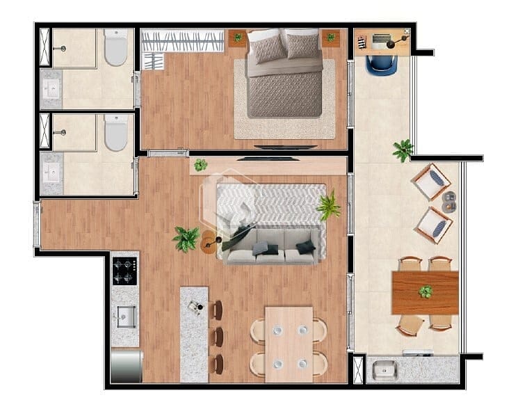 Apartamento, 1 quarto, 25 m² - Foto 39