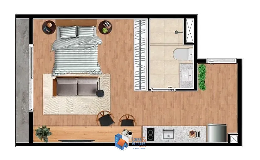 Apartamento, 1 quarto, 25 m² - Foto 36