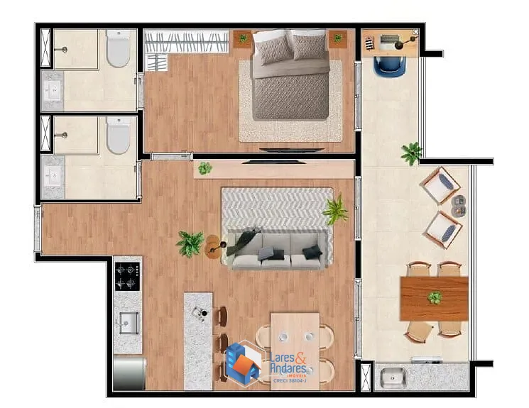 Apartamento, 1 quarto, 25 m² - Foto 39