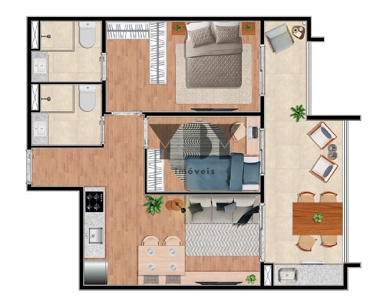 Apartamento, 1 quarto, 25 m² - Foto 38