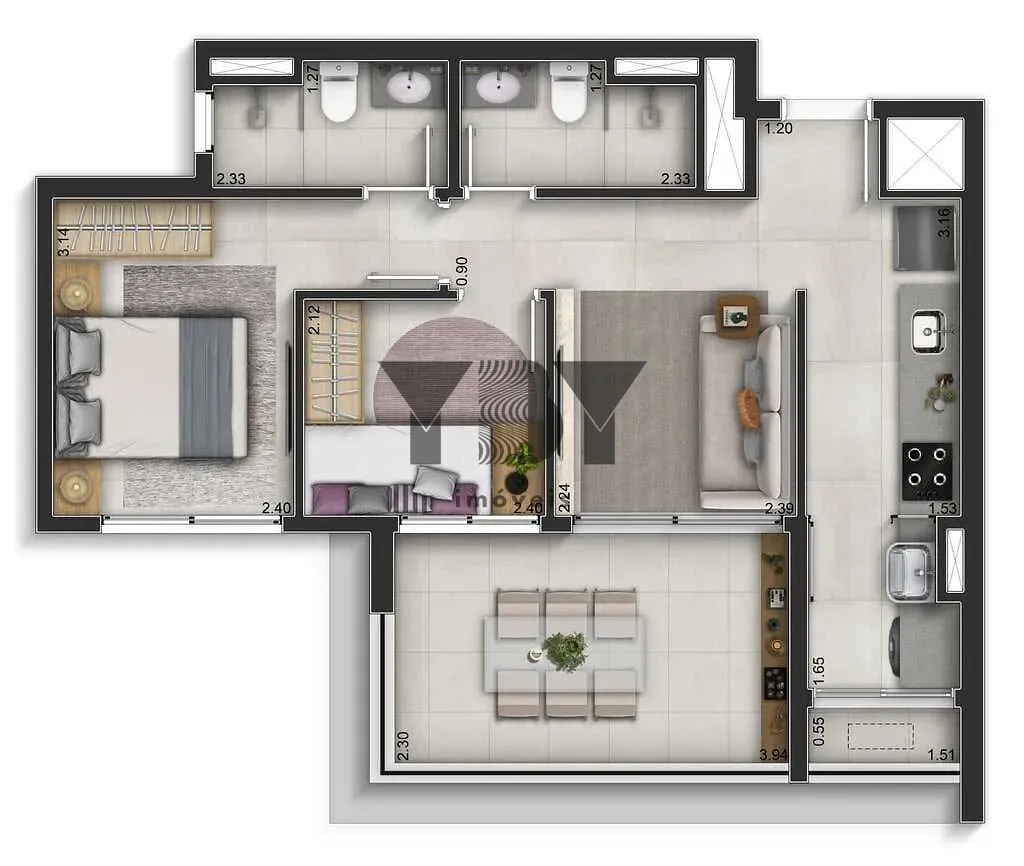 Apartamento, 2 quartos, 76 m² - Foto 7