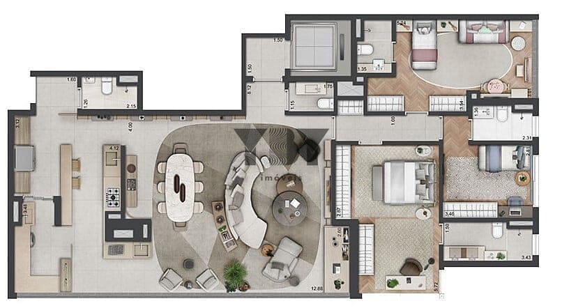 Apartamento à venda com 4 quartos, 186m² - Foto 48