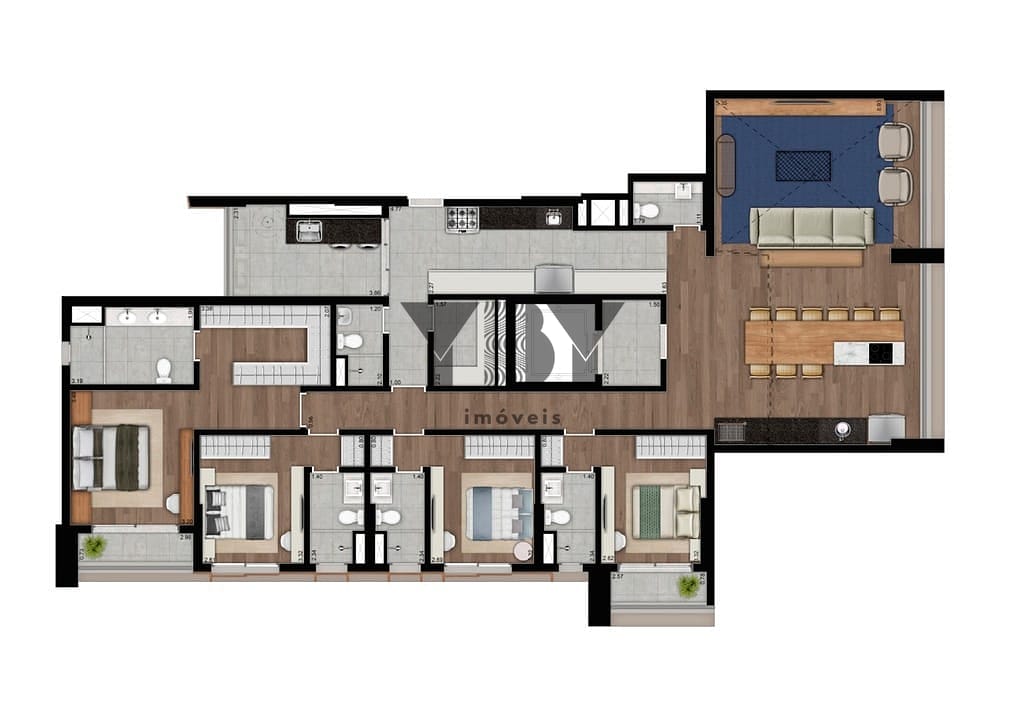 Apartamento, 4 quartos, 206 m² - Foto 28