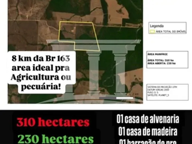 Fazenda com 300m² 3 quartos e 2 banheiros, à venda, no bairro isol em Novo Progresso