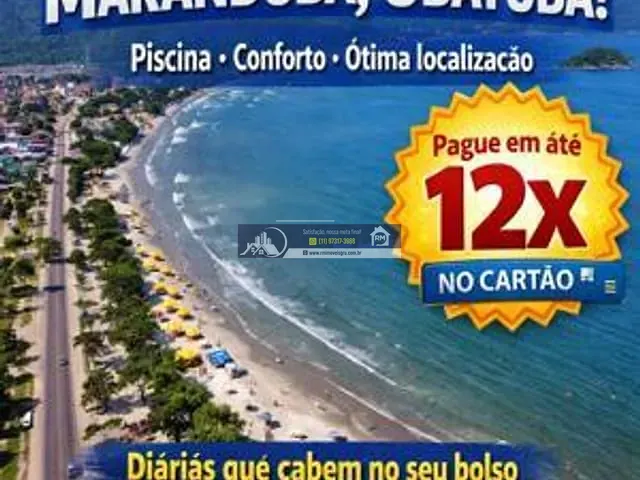 Flat 2 quartos e 2 banheiros, para alugar, no bairro Maranduba em Ubatuba