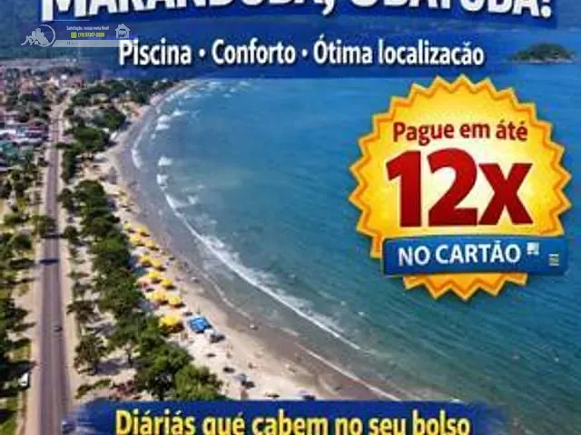 Flat 2 quartos e 2 banheiros, para alugar, no bairro Maranduba em Ubatuba