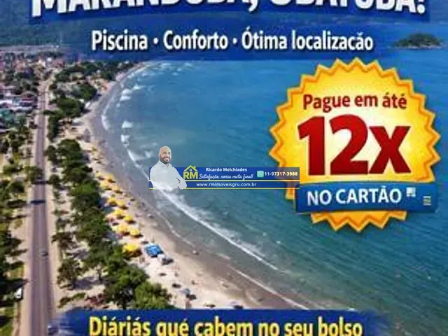 Flat 2 quartos e 2 banheiros, para alugar, no bairro Maranduba em Ubatuba
