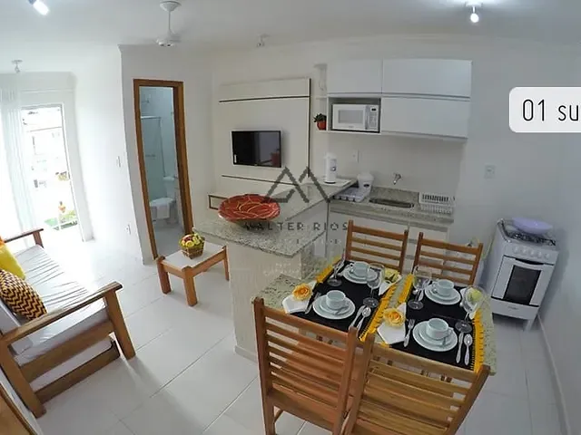 Flat 1 quarto e 1 banheiro, à venda, no bairro Taperapuã em Porto Seguro