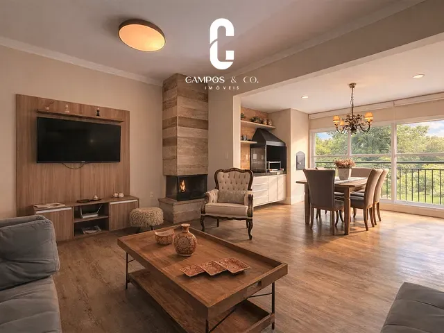 Apartamento com 285m² 3 quartos e 2 banheiros, à venda, no bairro Vila Capivari em Campos Do Jordão