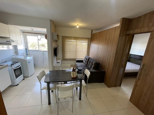 Foto do Apartamento - Apartamento para locação, Santa Marta, Cuiabá - Condominio Spazio Du Parque, 39m², 1 vaga, Mobiliado, LOC+COND+IPTU incluso, Sol da manhã. | Lyah Jaudy Imóveis